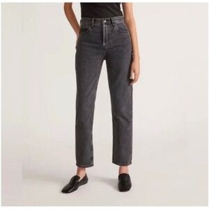 Everlane The Cheeky Bootcut Jean Washed Black High Rise Denim 26 Regular
